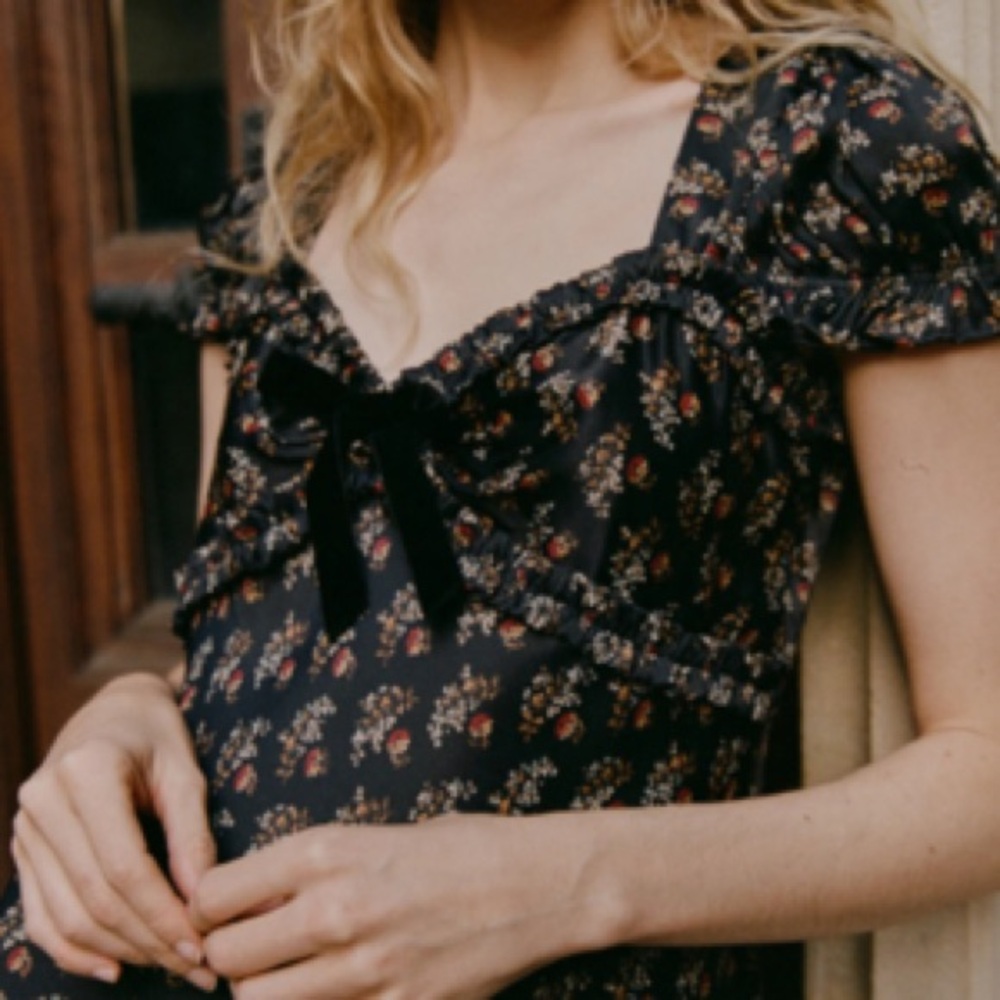 DOEN Marybell dress in Delphinium floral XS NWT - Picture 5 of 8